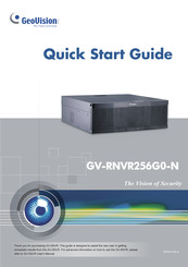 GeoVision GV-RNVR256G0-N Quick Start Manual