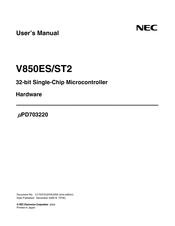 NEC V850ES/ST2 mPD703220 User Manual