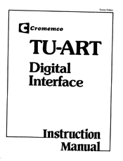 Cromemco TU-ART Instruction Manual