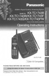 Panasonic KX-TC1743B Operating Instructions Manual