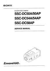 Sony ExwaveHAD SSC-DC50AP Service Manual