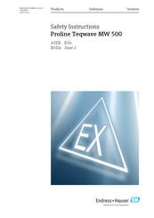 Endress+Hauser Proline Teqwave MW 500 Safety Instruction