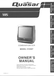 Panasonic Quasar VV2507 Owner's Manual