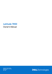 Dell Latitude 7650 Owner's Manual