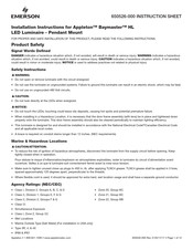 Emerson Appleton Baymaster HL Installation Instructions Manual