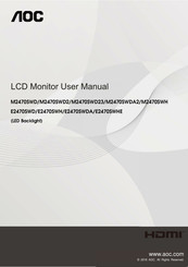AOC E2470SWDA User Manual