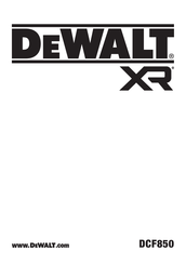 Dewalt DCF850 Manual