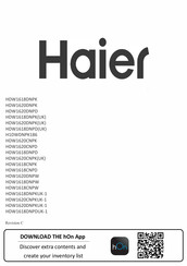 Haier HDW1620CNPKUK-1 Manual