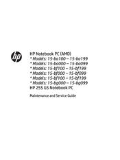 HP 255 G5 Maintenance And Service Manual