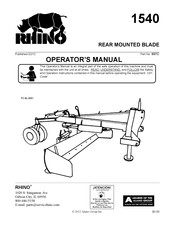 RHINO 1540 Operator's Manual