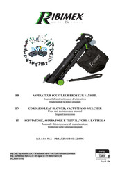 Ribimex 210386 User And Maintenance Manual