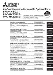 Mitsubishi Electric PAC-MK33BCB Installation Manual