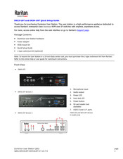 LEGRAND Raritan DKX3-UST Quick Setup Manual