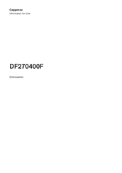 Gaggenau DF270400F Information For Use