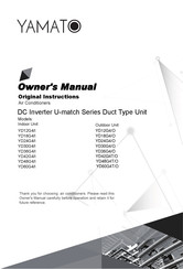 Yamato YD36G4/I Owner's Manual