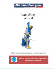Binderberger H27 Z Eco Operator's Manual