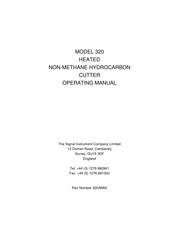 SIGNAL INSTRUMENT 320 Operating Manual