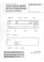 Kenwood DP-R4090 Service Manual