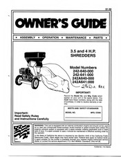 MTD 242A641-000 Owner's Manual