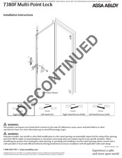 Assa Abloy 7380F Installation Instructions Manual