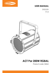 SHOWTEC ACT Par 200W RGBAL User Manual