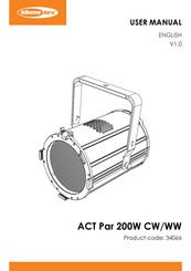 SHOWTEC ACT Par 200W CW User Manual