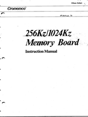 Cromemco 1024KZ Instruction Manual