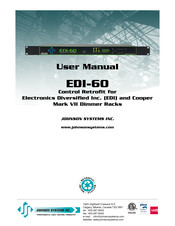 JOHNSON SYSTEMS EDI-60 User Manual