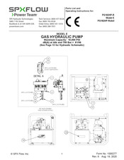 Spx Flow Power Team E PG182HP-R Parts List And Operating Instructions