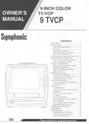 Symphonic 9 TVCP Owner's Manual