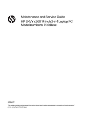 HP ENVY x360 14-fc0 Series Maintenance And Service Manual