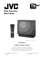 JVC AV-27980, AV-32980, AV-36980 User Manual