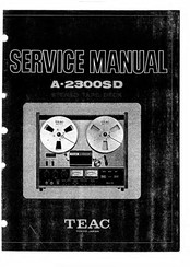 Teac A-2300SD Service Manual