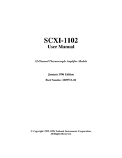 National Instruments SCXI SCXI-1102 User Manual