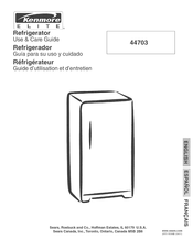 Sears Kenmore Elite 44703 Series Use & Care Manual