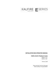 Kalfire E-55 Installation And Operation Manual