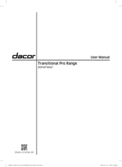 Dacor Transitional Pro DOP48 960G Series User Manual
