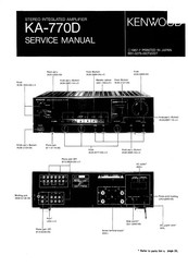 Kenwood KA-770D Service Manual