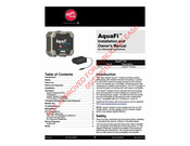 Lippert Components Taylor Made AquaFi Installation And Owner's Manual