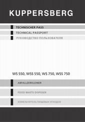 Kuppersberg WS 750 Manual