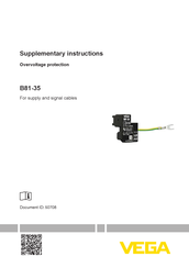 Vega B81-35 Supplementary Instructions Manual