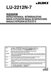 JUKI LU-2212N-7 Instruction Manual