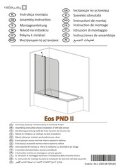 Radaway Eos II PND Assembly Instruction Manual