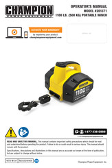Champion 201371 Operator's Manual