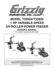 Grizzly T33925 Owner's Manual