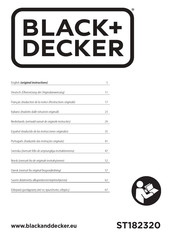 Black & Decker ST182320 Original Instructions Manual