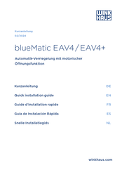 Winkhaus blueMatic EAV4 Quick Installation Manual