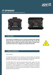 Joy-it DPM8624 Manual