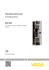 Vega B62-30W Operating Instructions Manual