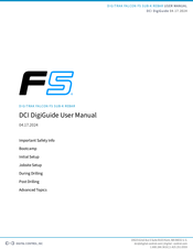 Digital Control FALCON F5 SUB-K REBAR User Manual